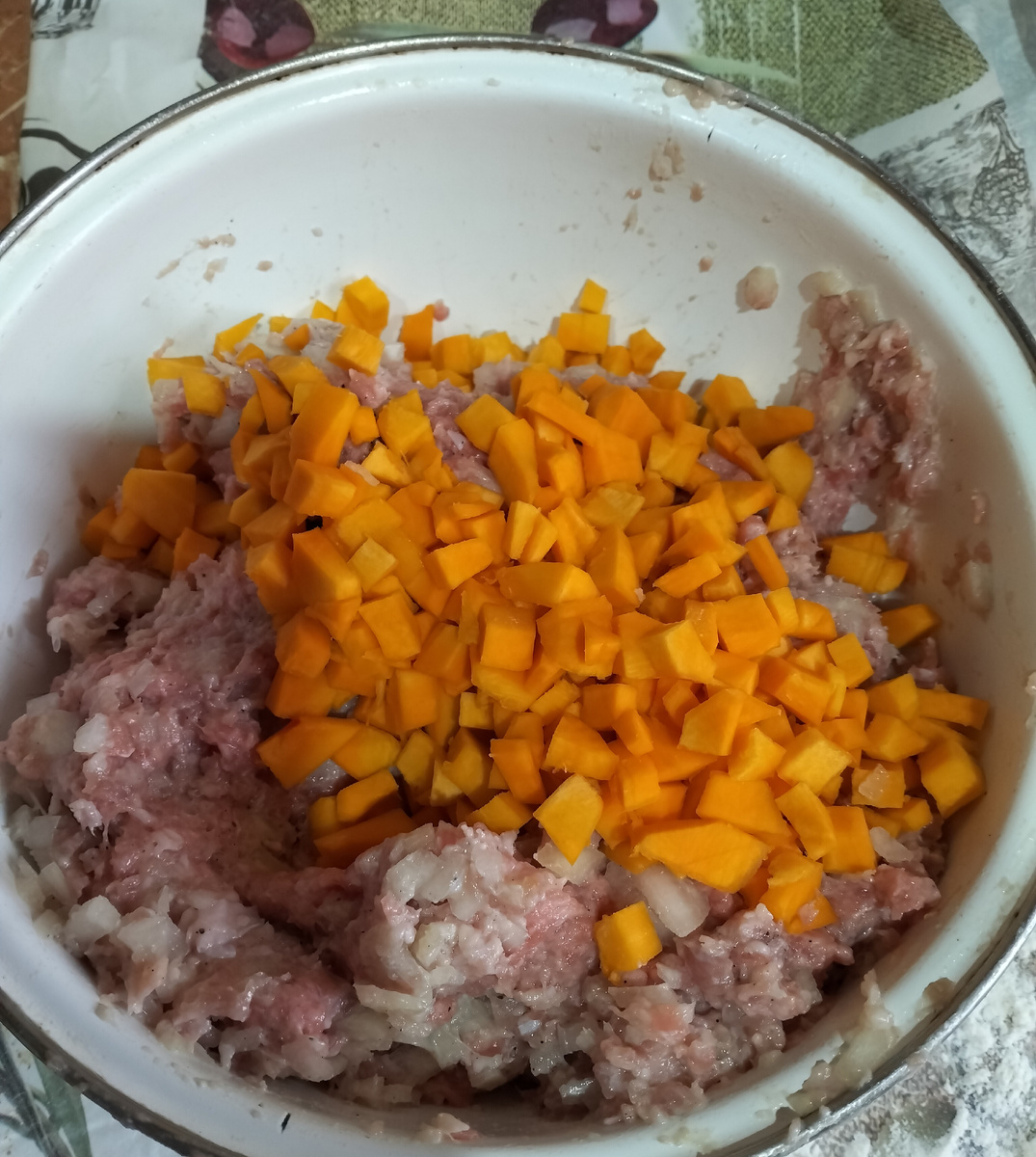 В процессе готовки 