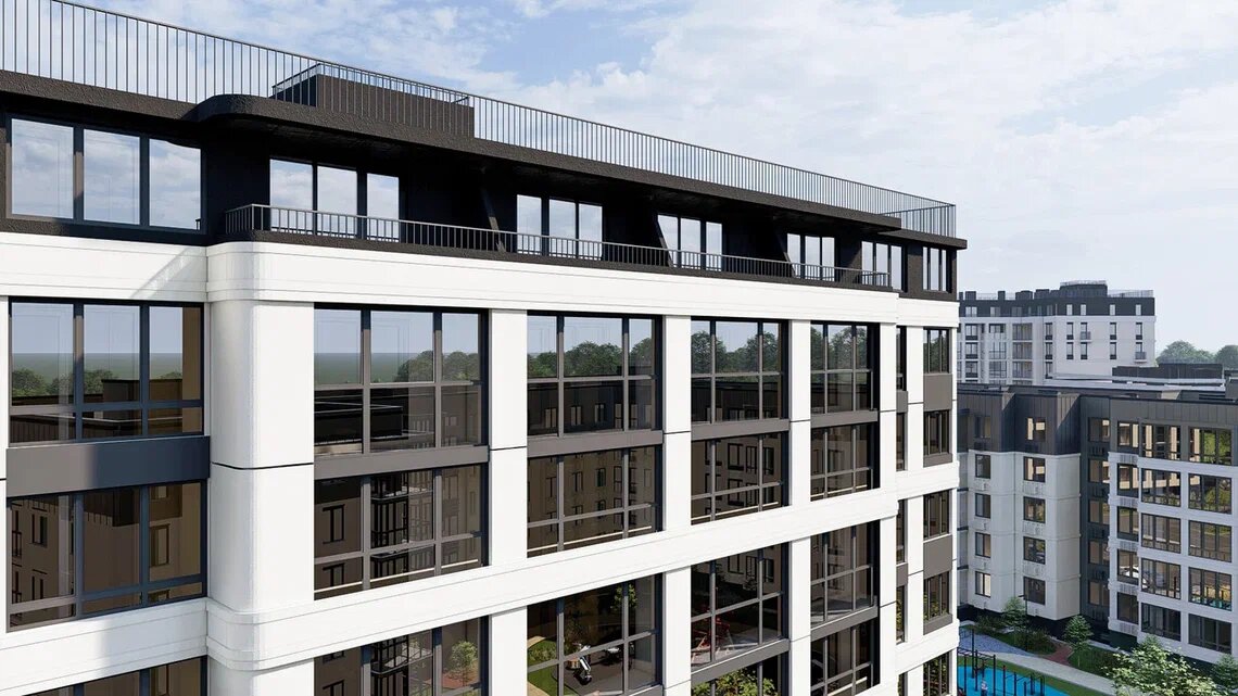 Рендер строящегося ЖК Теодор Кроне - 2 очередь