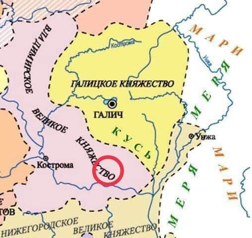 Вотчинные земли Великокняжеского Рода, указанные в духовных завещания Ивана Калиты и Симеона Гордого