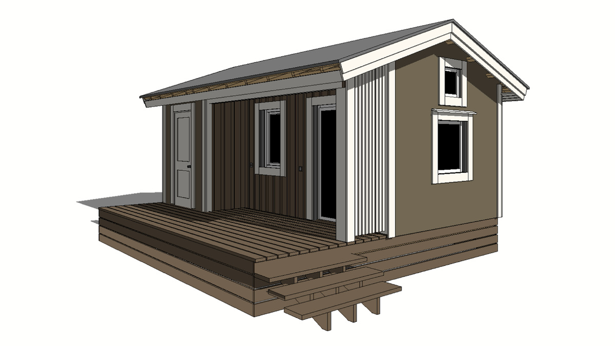 Каркасный мини-дом