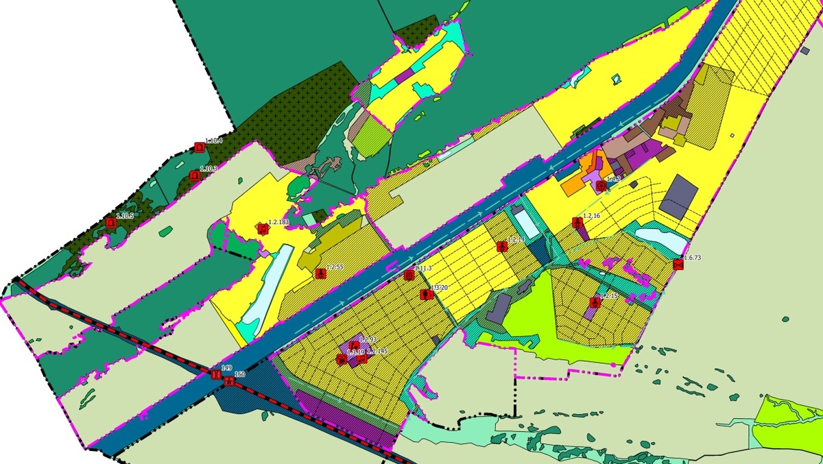 Фрагмент генплана Барнаула