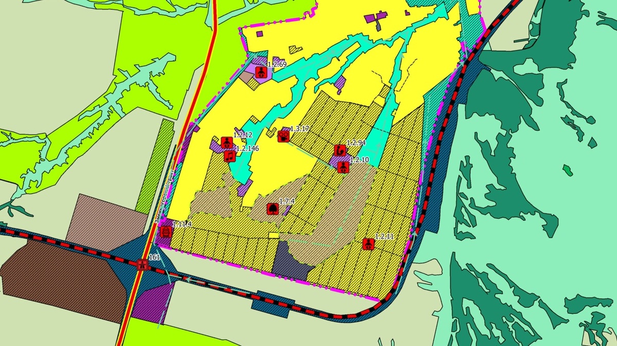 Фрагмент генплана Барнаула