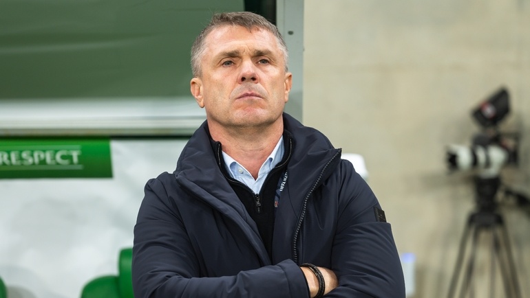    Главный тренер сборной Украины Сергей Ребров. Global Look Press