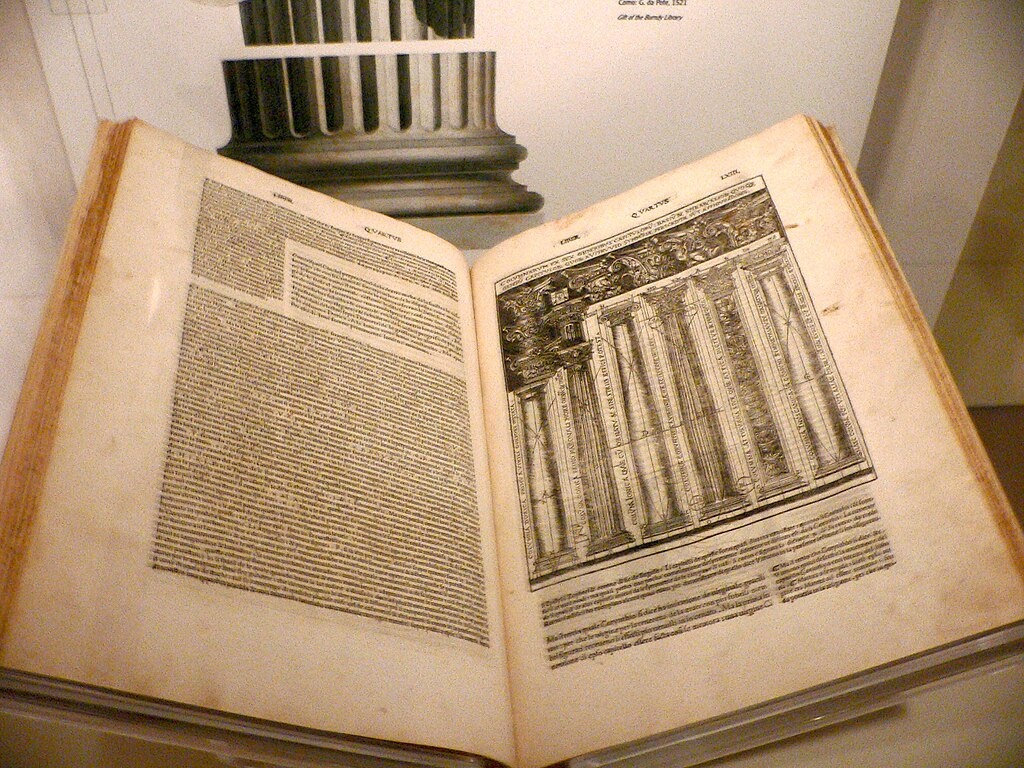 "Десять книг об архитектуре". Издание Ч. Чезариано. 1521.