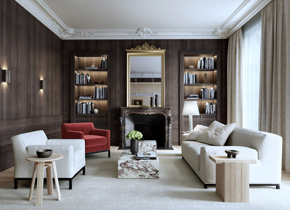 Дизайн классического интрьера от Alexandre Huin