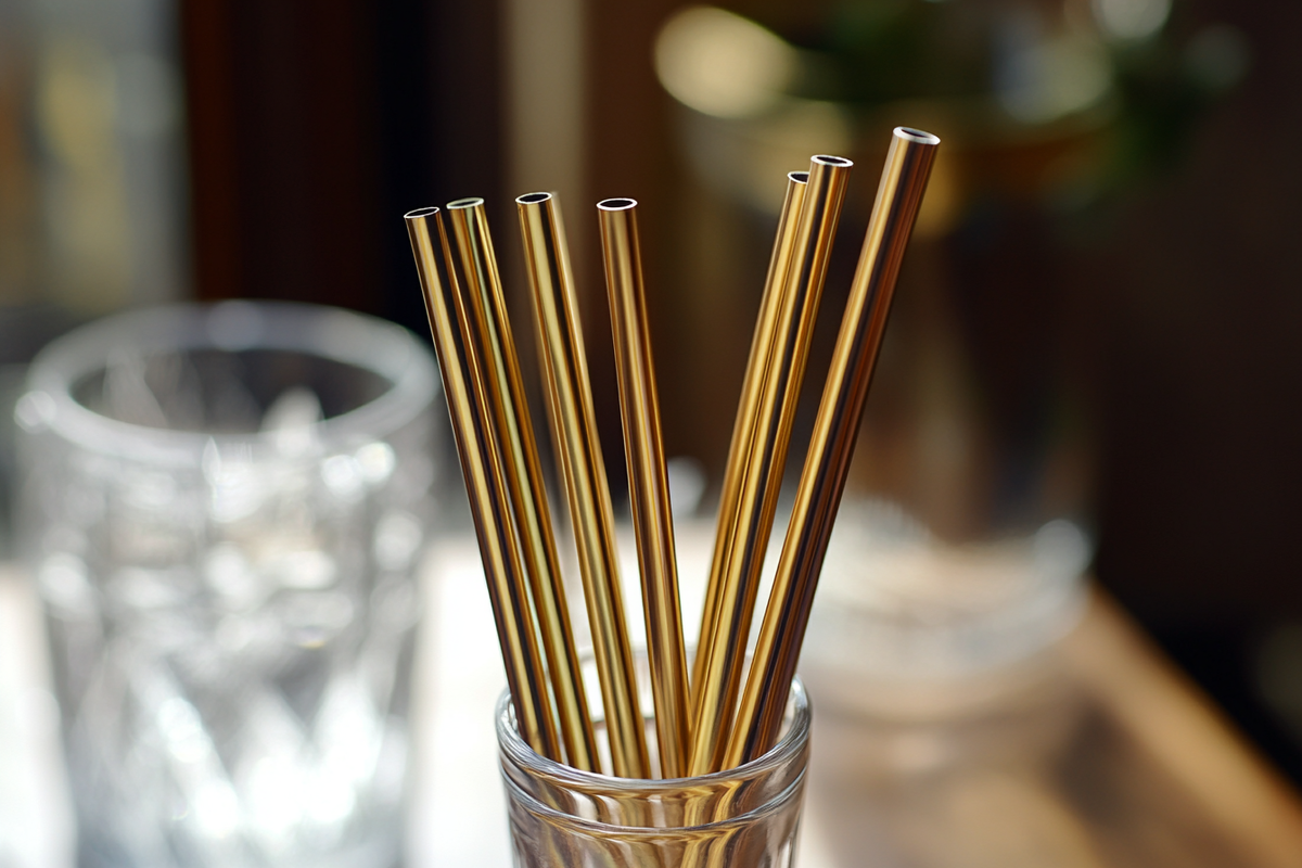 Самые популярные многоразовые трубочки - из метала
