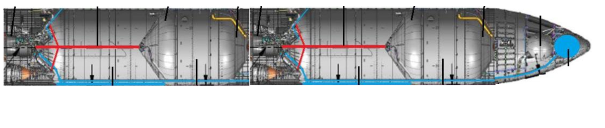 Старшип из двух двигательных блоков