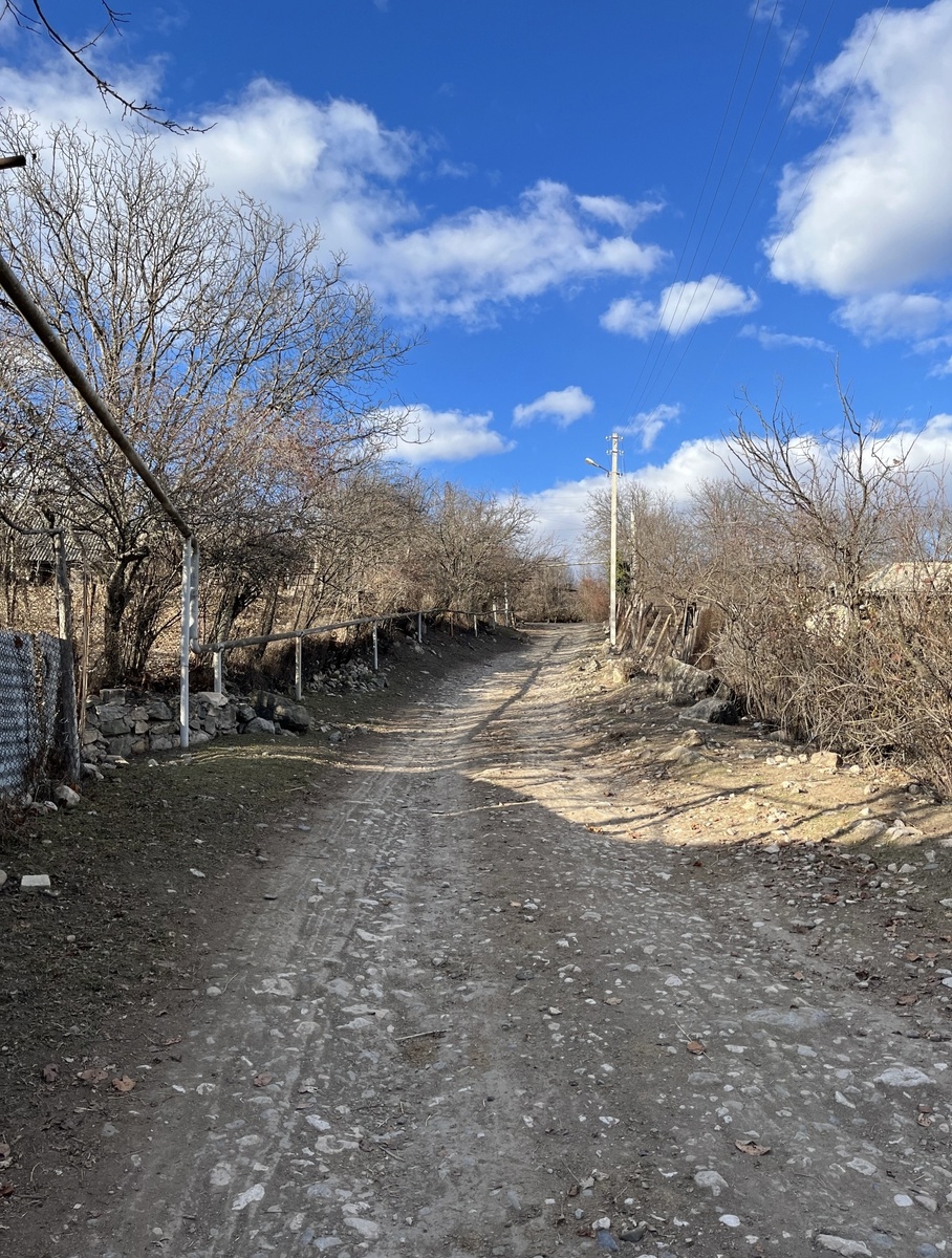 Дорога к часовне. Деревня Овк. 