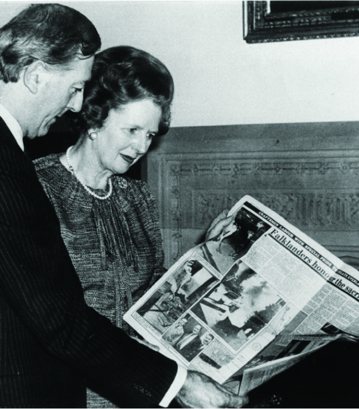 Маргарет Хильда Тэтчер, баронесса Тэтчер -  Премьер-министр Великобритании (Консервативная партия Великобритании) в 1979—1990 годах.