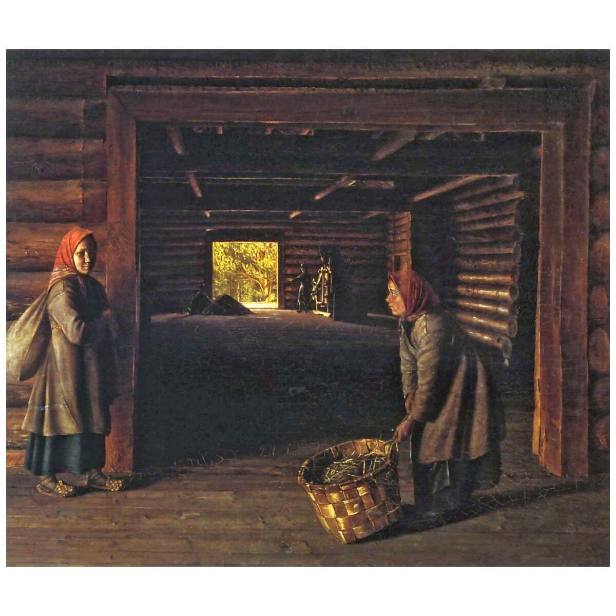 Григорий Сорока. Гумно. 1843. Русский музей