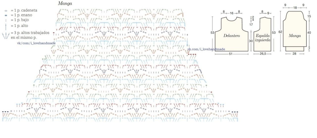 джемпер крючком женский  схемы