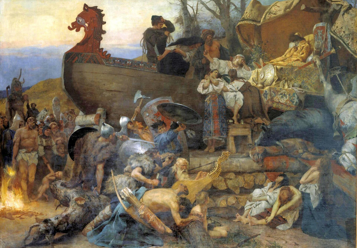 «Похороны знатного руса в Булгаре», худ. Г. Семирадский. 1883 г. Фото из интернета 