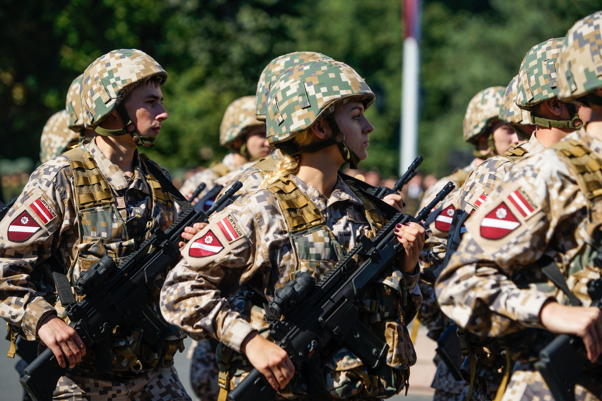 Земессардзе на параде © Sputnik