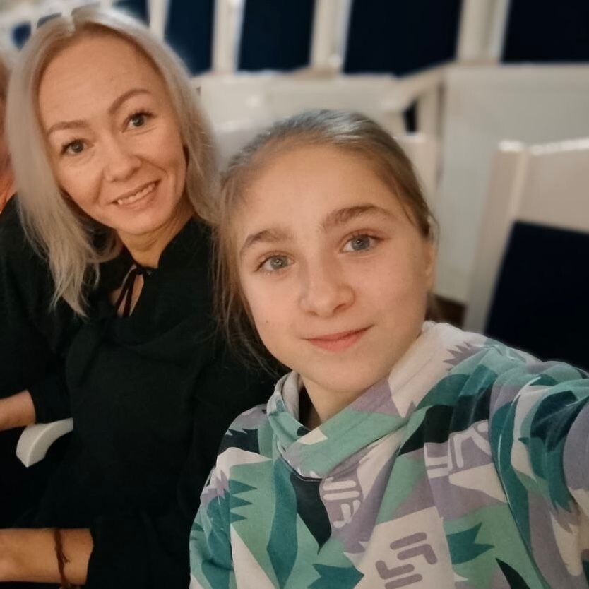 Фигуристка Марина Сарычева с мамой Натальей