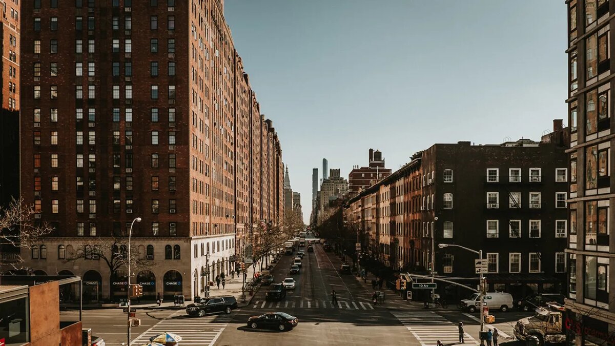    Улицы Нью-Йорка.