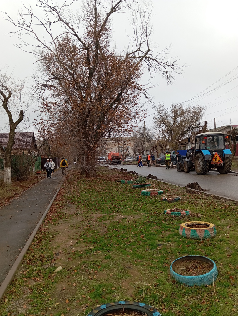 Уборка улицы Осипенко. 