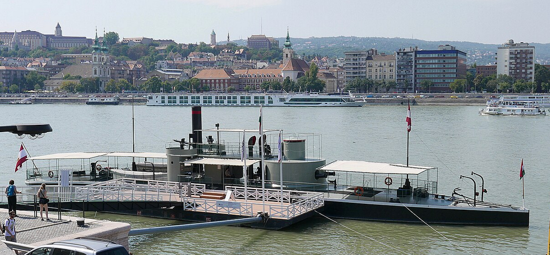 Монитор "Лейта" в современном Будапеште