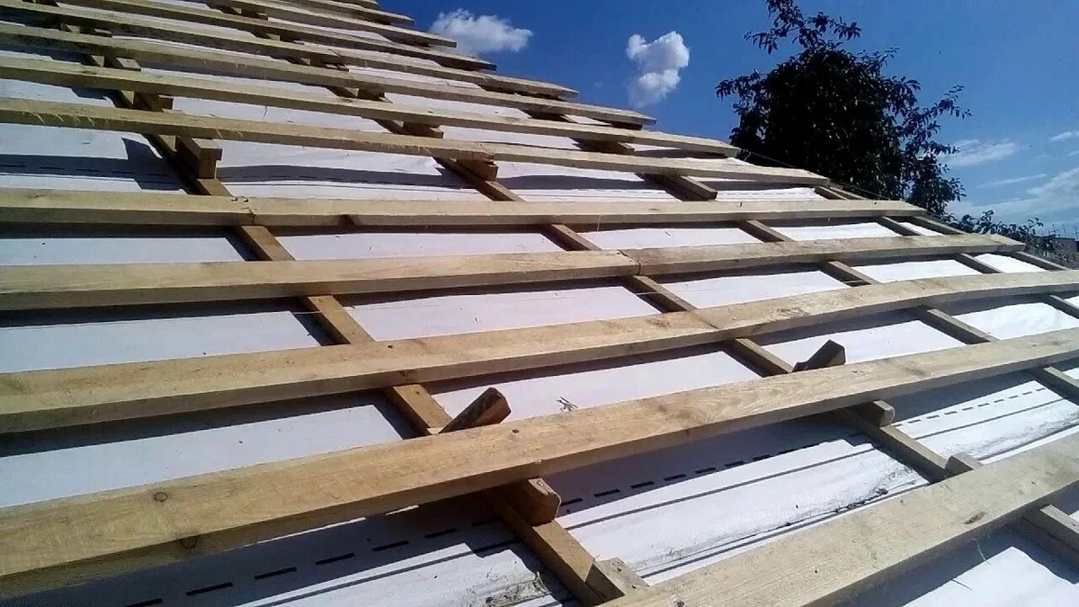 Выравнивание обрешётки под профлист