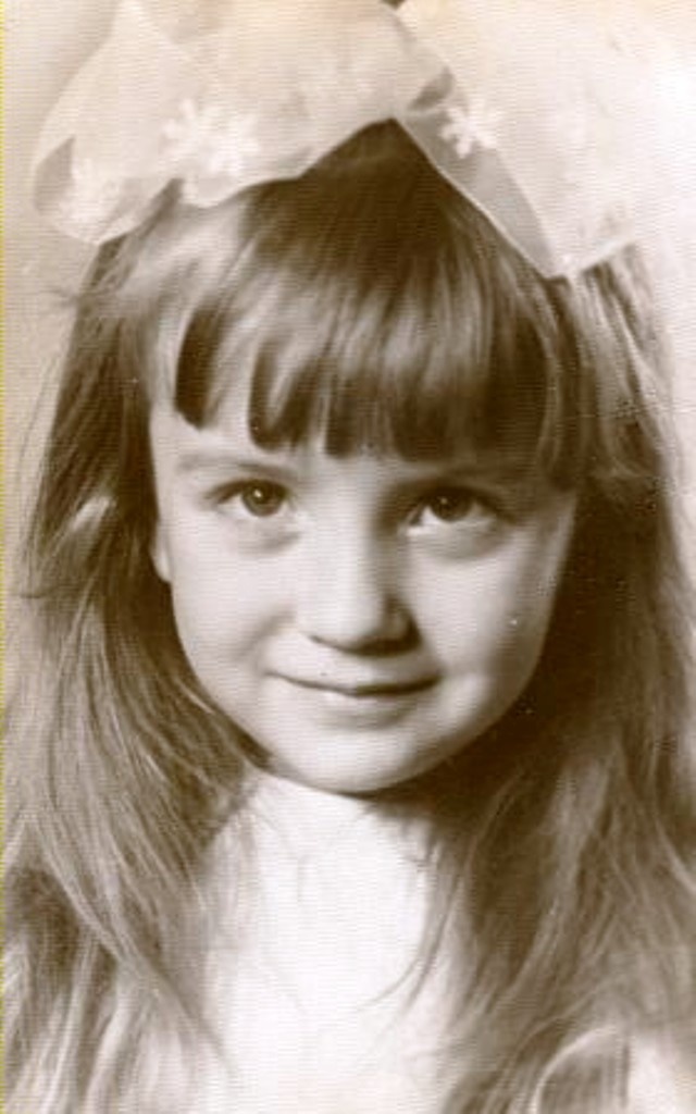 Леночка в три года. 