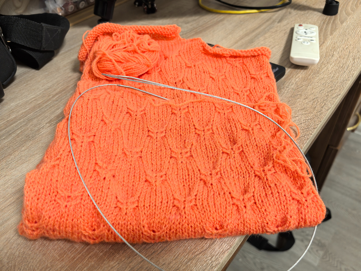 Новый проект. Оранжевая кофта