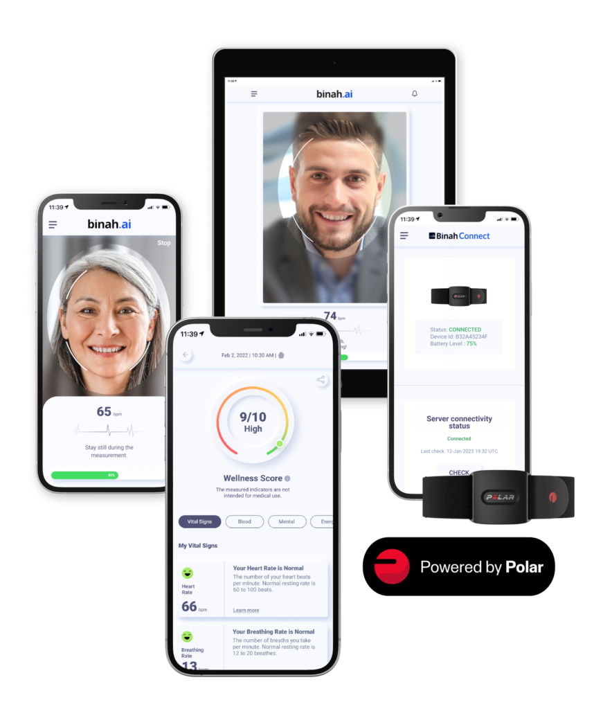 Binah.ai использует ИИ и датчики для удаленного мониторинга жизненно важных показателей и биомаркеров людей 