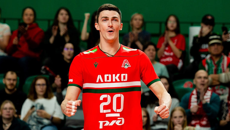    Волейболист новосибирского «Локомотива» Ильяс Куркаев.ВК «Локомотив-Новосибирск»