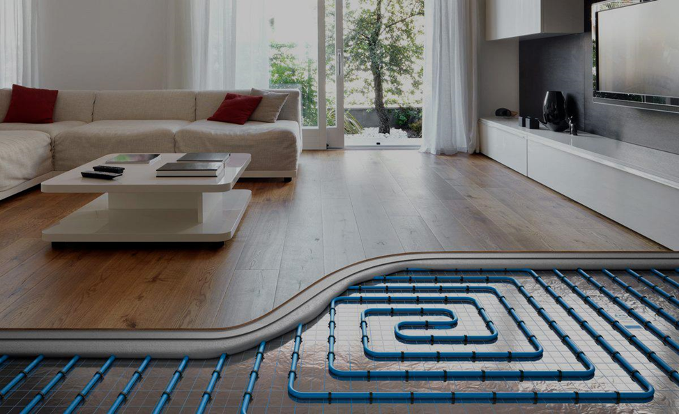 паркет и теплый пол схематичное изображение
