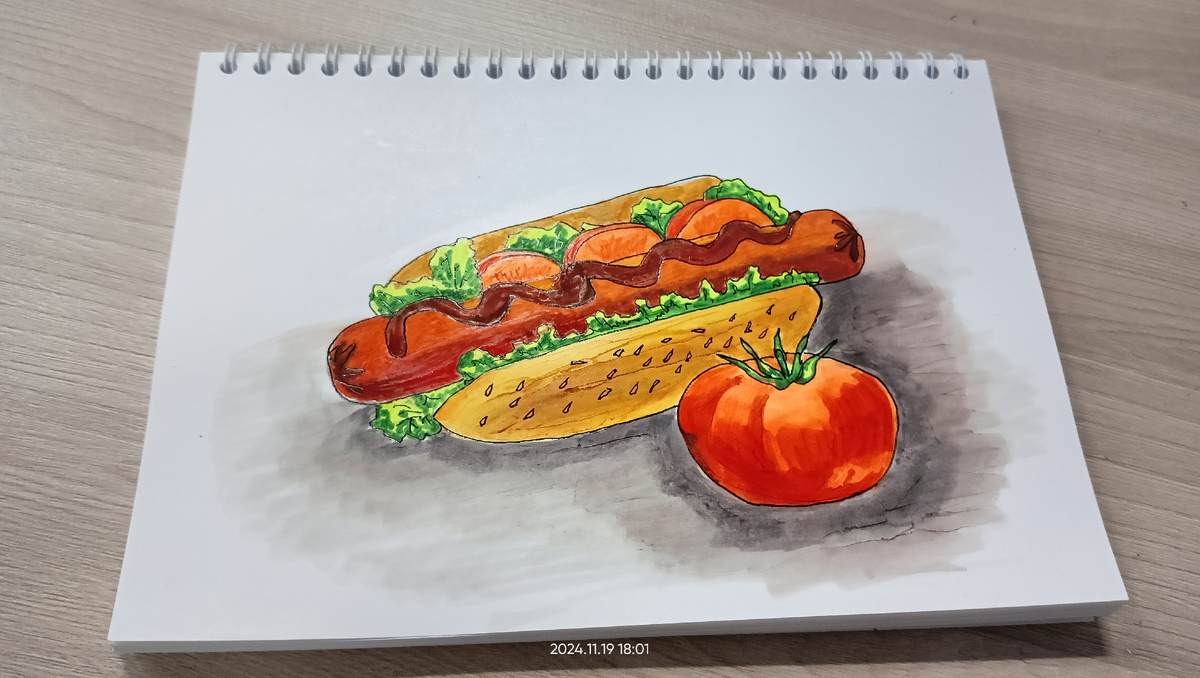 Хот-дог ничего такой)) 