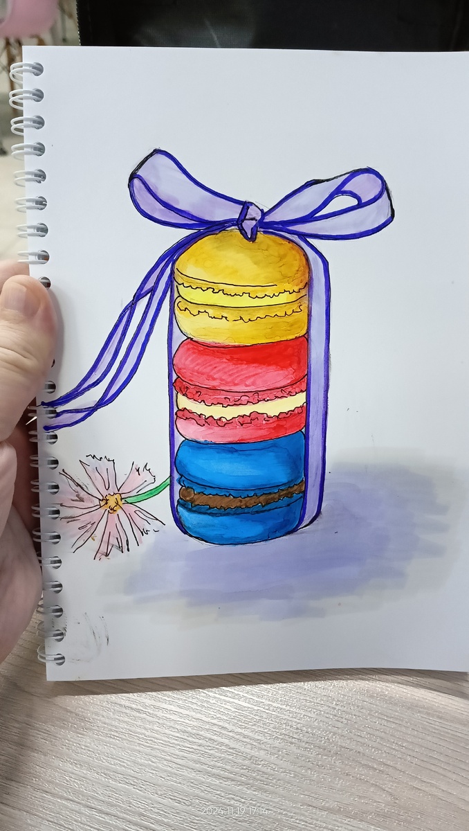 Эх, зря я так испоганила ленточку жирным фиолетовым... 