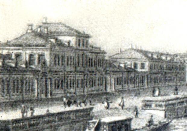 Дом-усадьба М. В. Ломоносова на набережной Мойки.