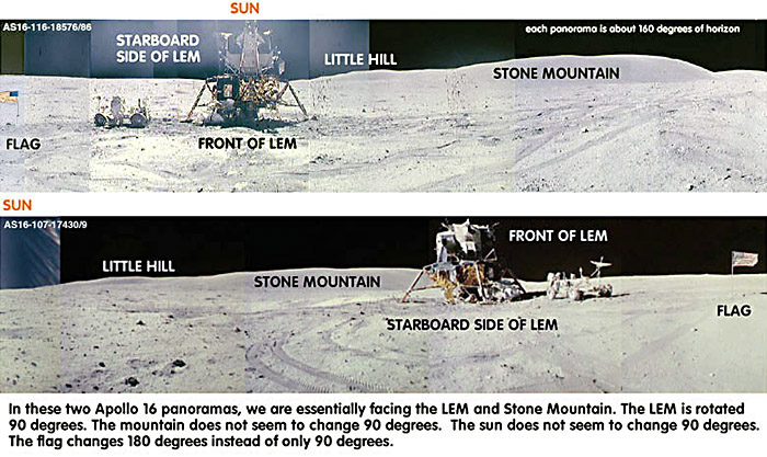 Геометрическая задача про флаг "Аполлона 16"на Луне
