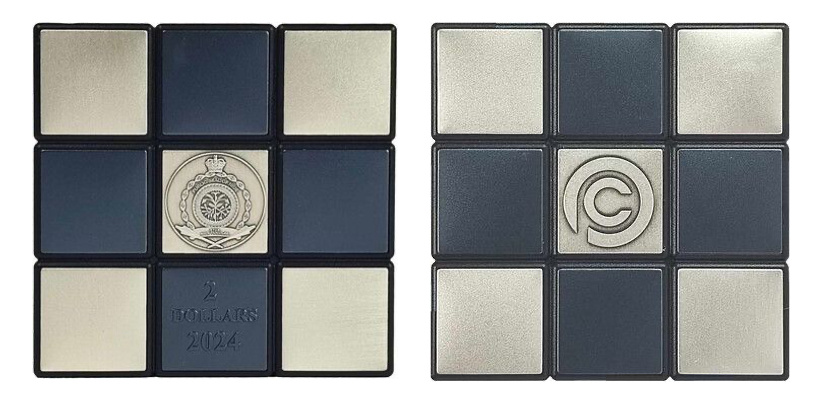 2 доллара Ниуэ 2024 года «MAGIC CUBE». © Power Coin