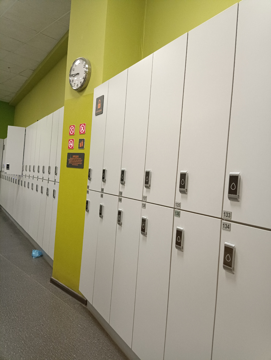 Раздевалка в фитнес-клубе