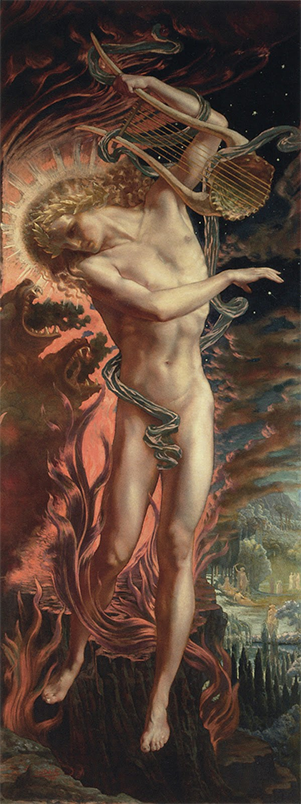 Жан Дельвиль. Орфей спускается в ад, 1896. Частная коллекция