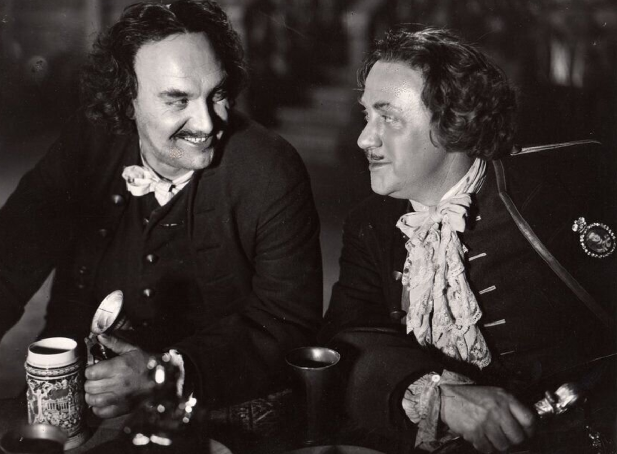 Петр I и Александр Меншиков, кадр из фильма «Петра Первый» 