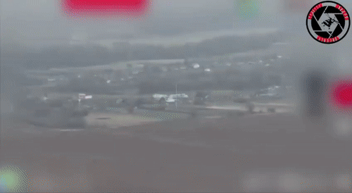    Огненный ад для ВСУ у Купянска: первые кадры удара ОФЗАБ-500//Скриншот поста из ТГ-канала "Операция Z: Военкоры Русской Весны"