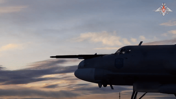    Ту-95МС выходят на боевые позиции//Скриншот поста из официального ТГ-канала Минобороны