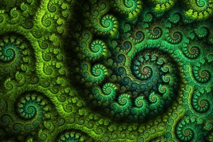 Примеры фрактальных узоров. Листайте галерею.