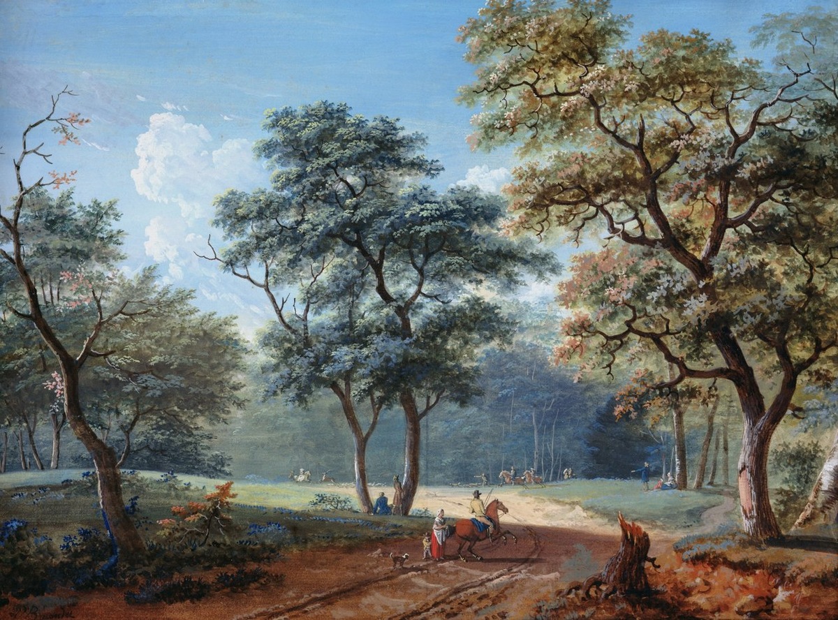 Lazare Bruandet. The Bois de Boulogne. 1797