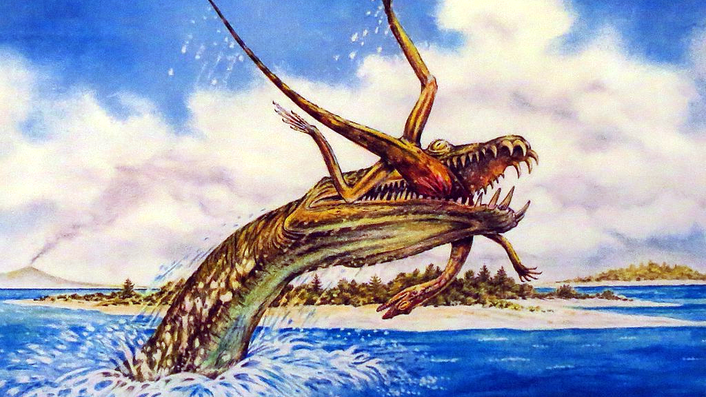 Большинство танизаврий были водными и хищными.