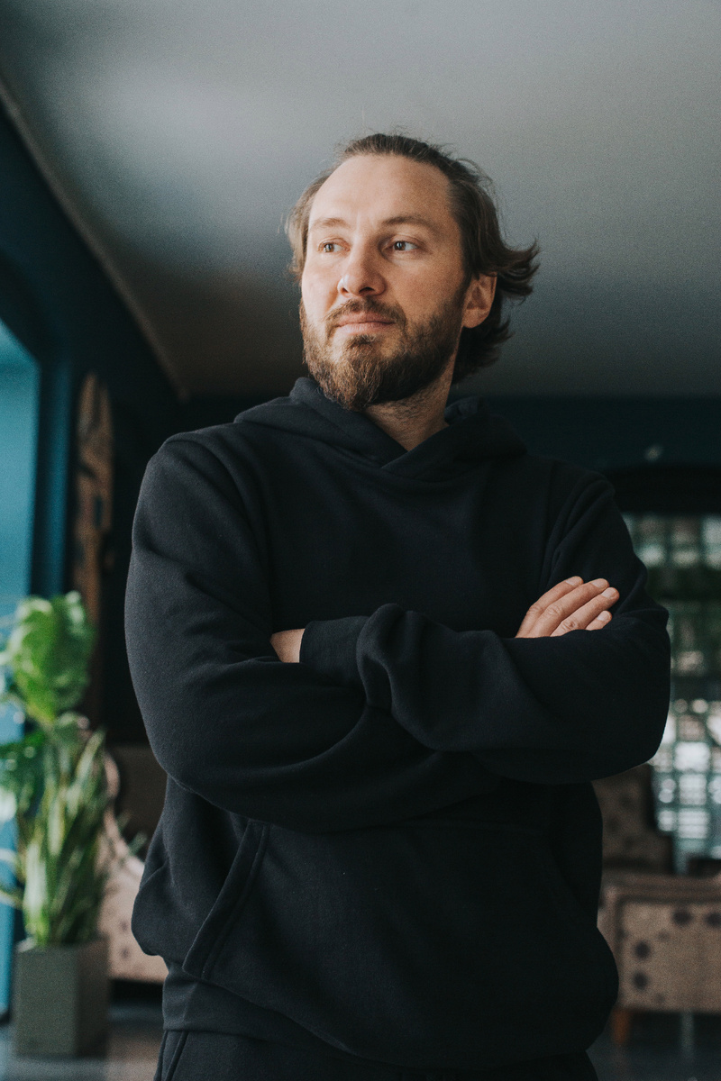 Мужской спортивный костюм Mazaltovman в черном цвете