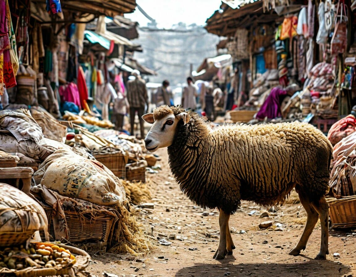 На базаре спозаранок накупил баран баранок