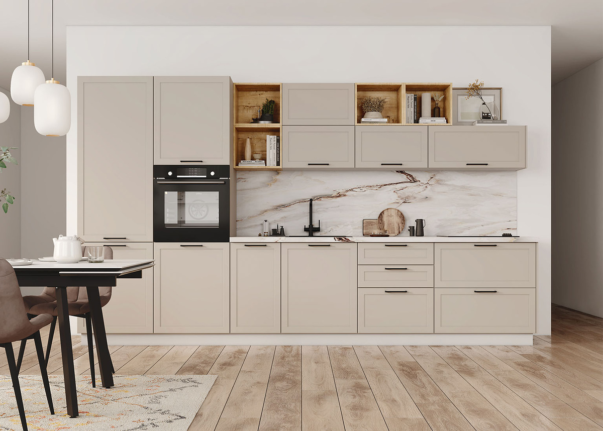 Модульная кухня "Перо" в цвете Вижн