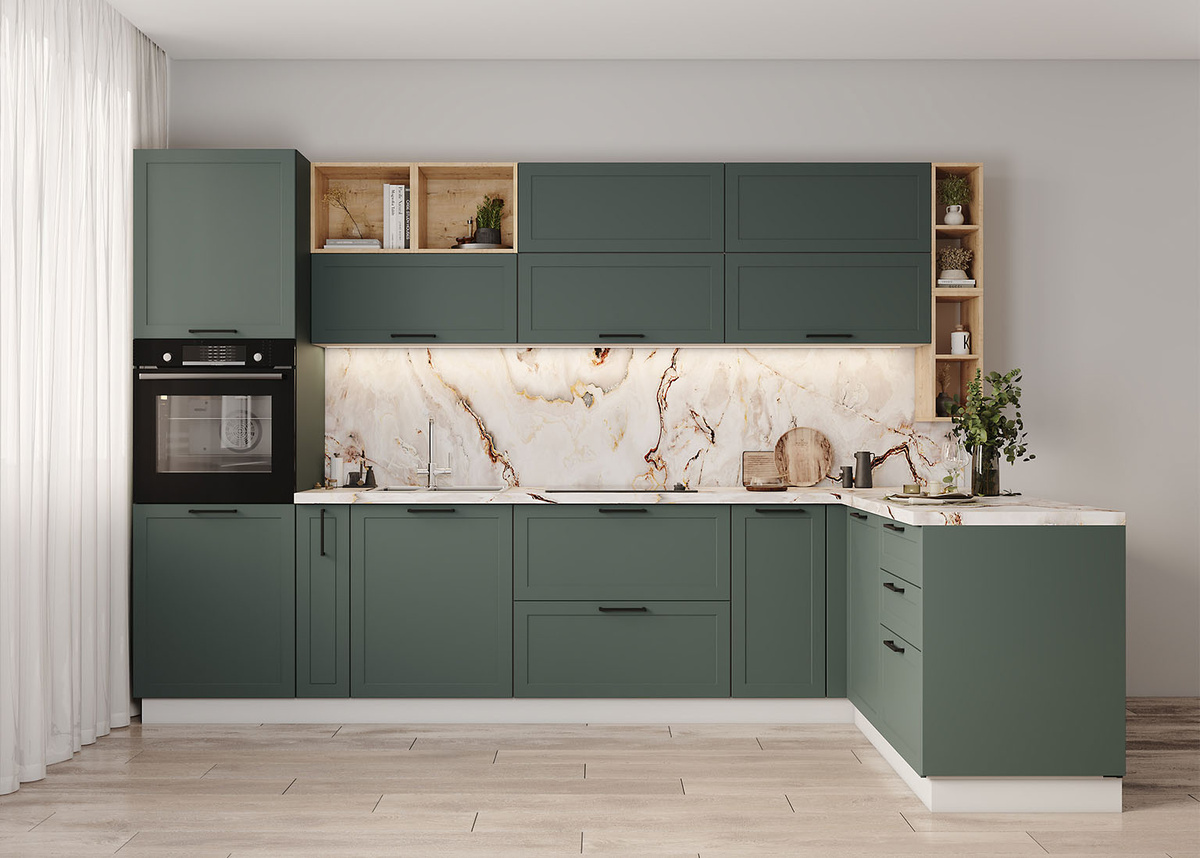 Модульная кухня "Перо" в цвете Аверса