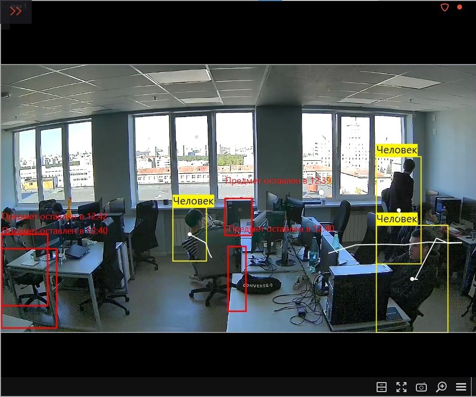 Изображение с камеры, перегруженное "пустой" информцией