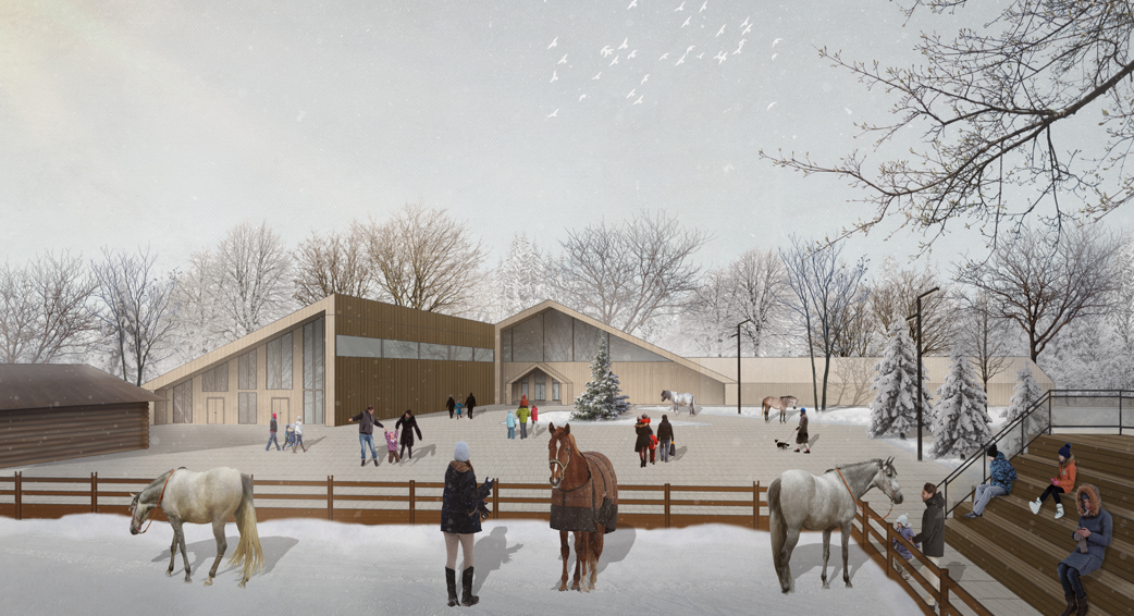 Визуализация конноспортивного комплекса