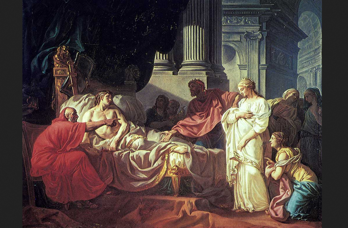 Жак-Луи Давид. «Антиох и Стратоника», 1774.