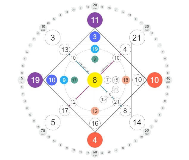 Личная матрица Евгении Медведевой