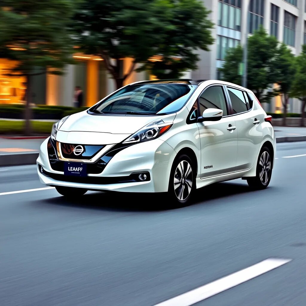 Nissan Leaf - электромобиль популярная модель