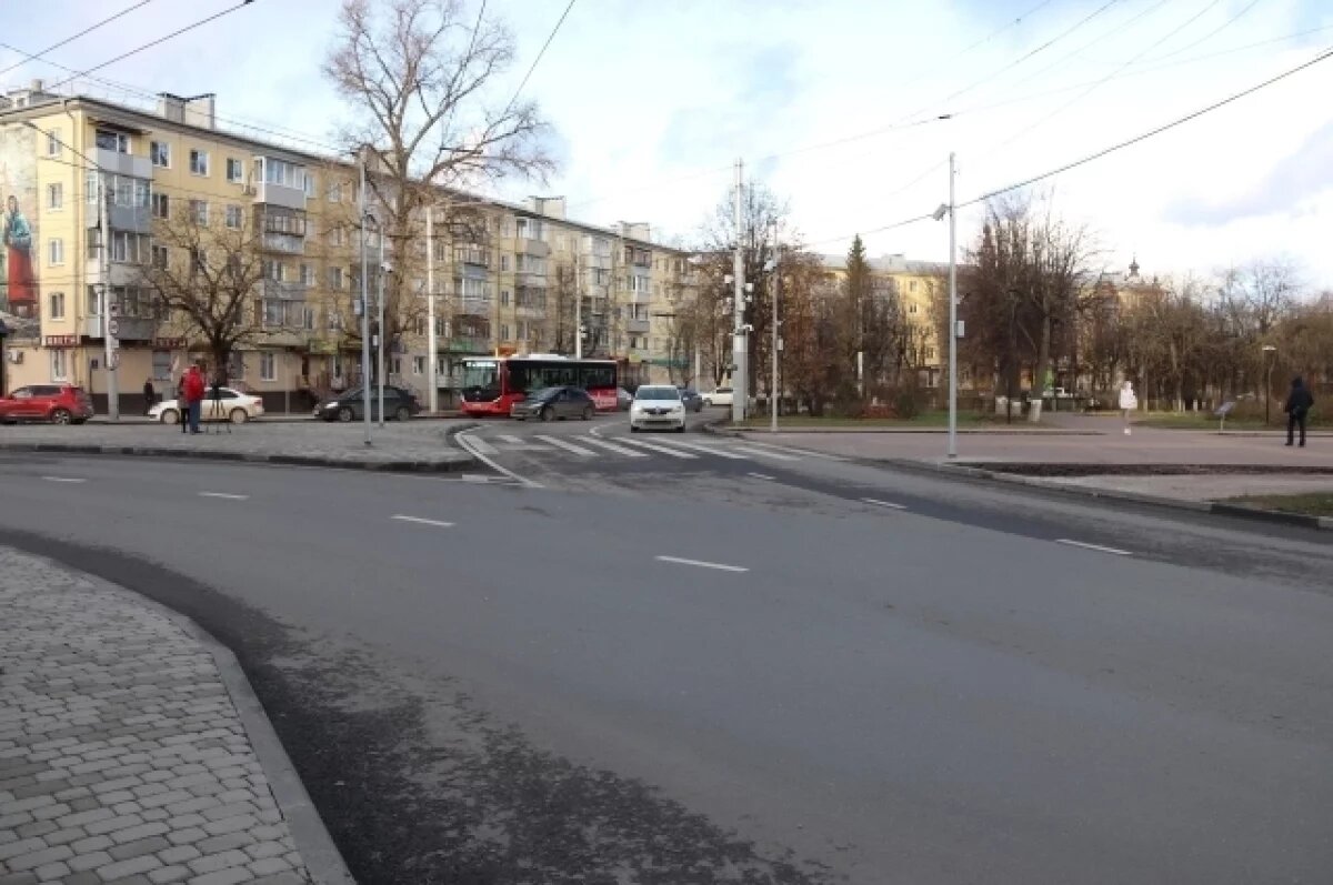    Ремонт дороги и тротуара на площади Победы в Калуге завершен